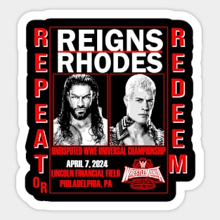 Reigns & Rhodes: WM40 Sticker